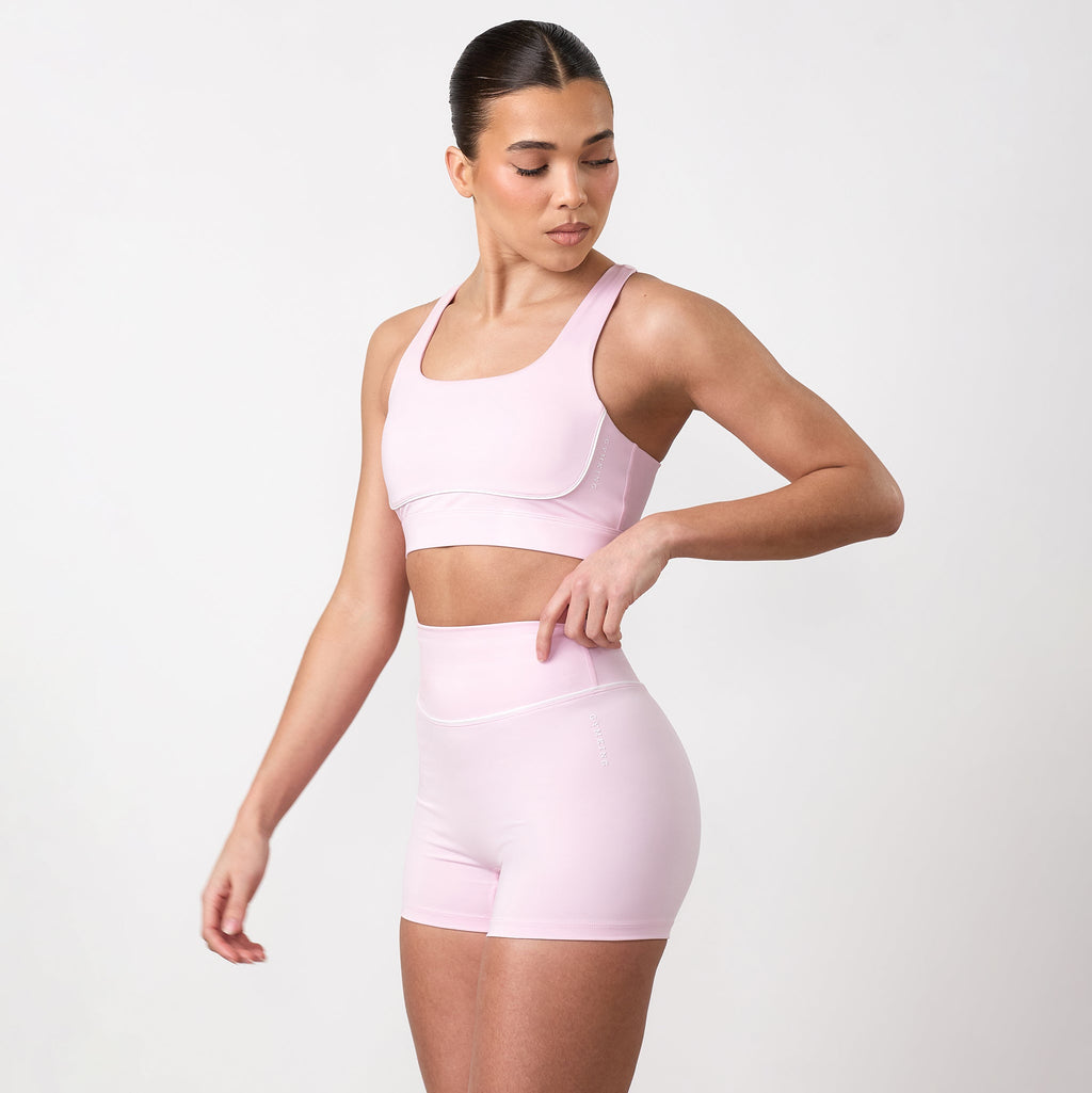 Gym King Knockout Sports Bra - Soft Pink