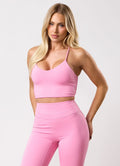 Gym King Knockout Strappy Bra - Candy Pink