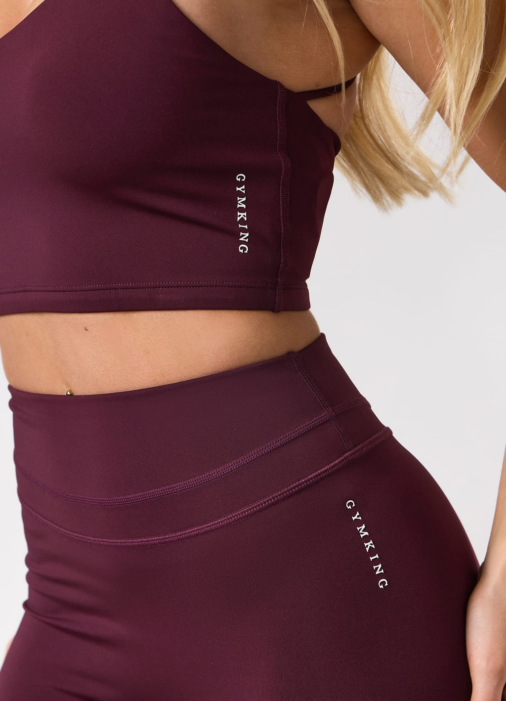 Gym King Knockout Legging - Dark Cherry