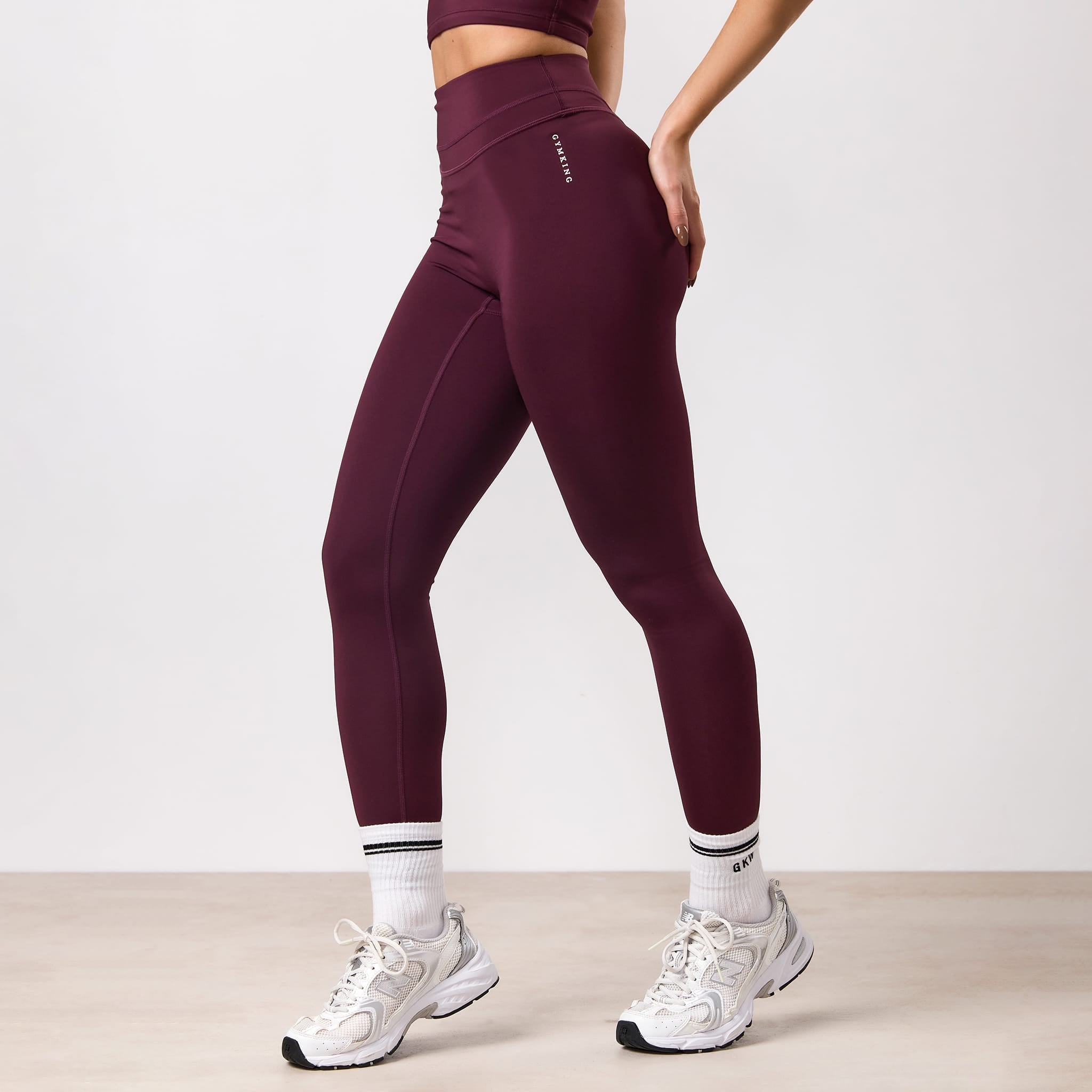 Gym King Knockout Legging - Dark Cherry