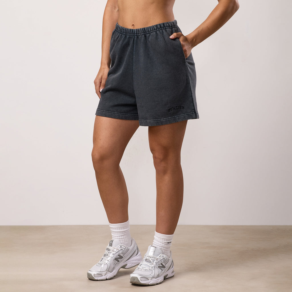 Gym King Limitless Relaxed Fit Short - Washed Black