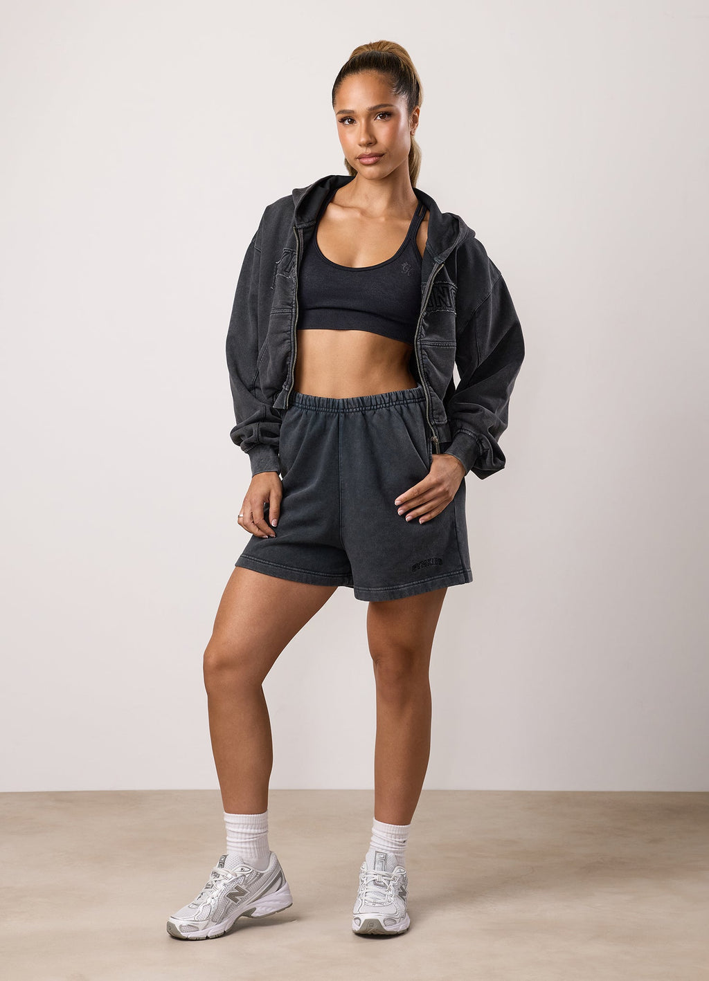 Gym King Limitless Relaxed Fit Short - Washed Black