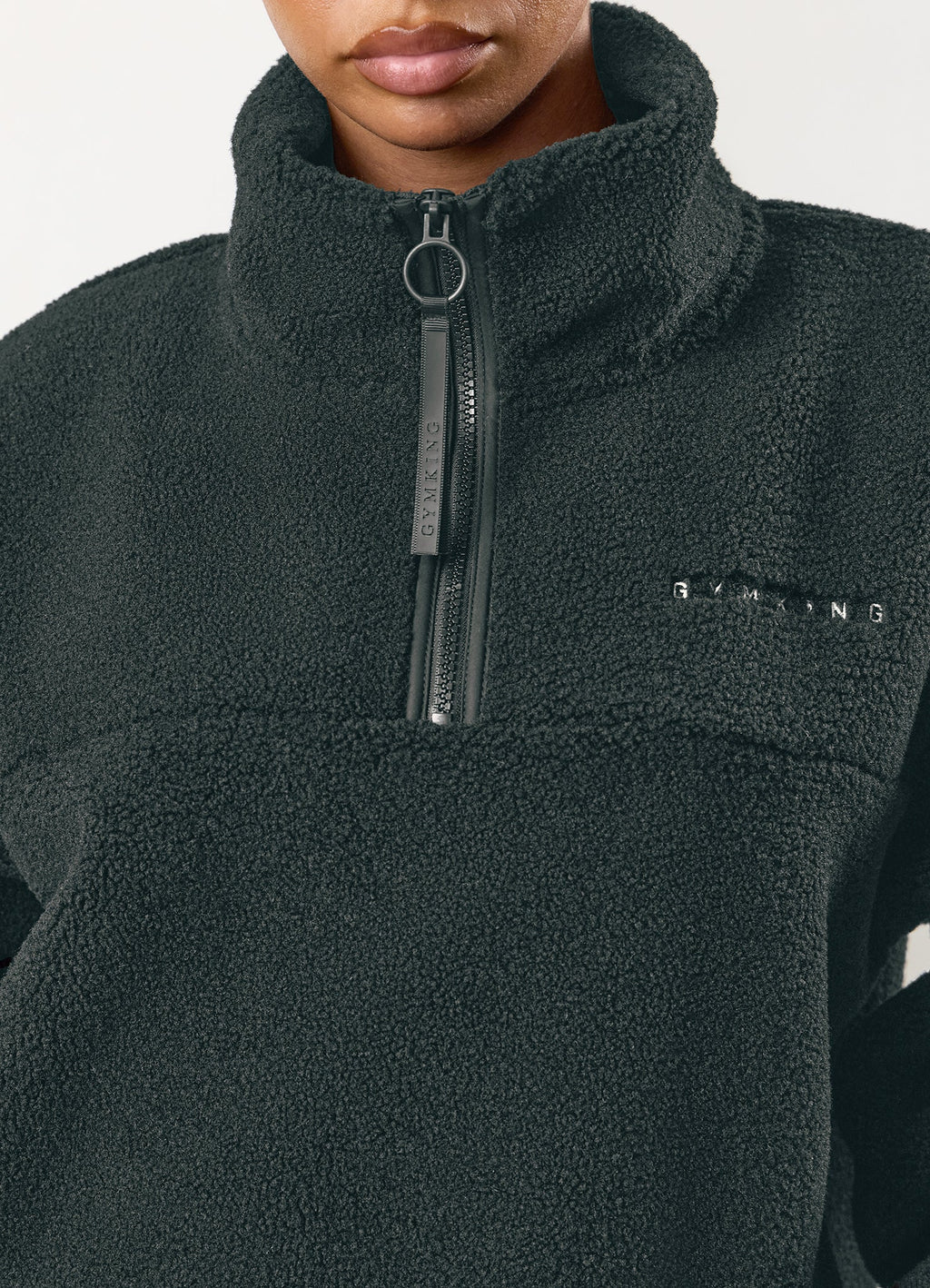 Gym King Linear Borg 1/4 Zip Fleece - Storm Blue