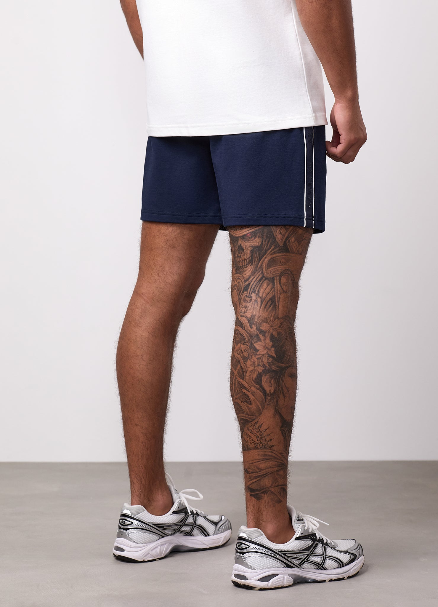 Gym King Linear Taped Short - Navy