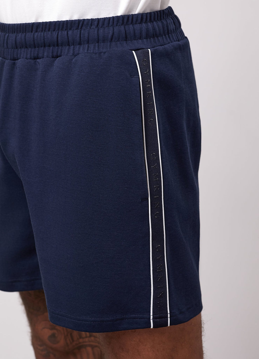 Gym King Linear Taped Short - Navy