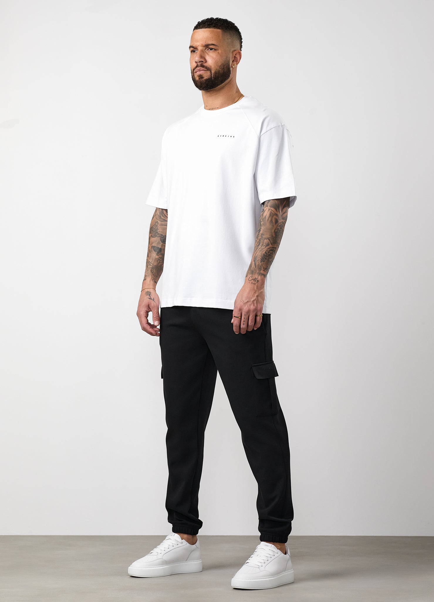 Gym King Linear Travel Cargo Jogger - Black