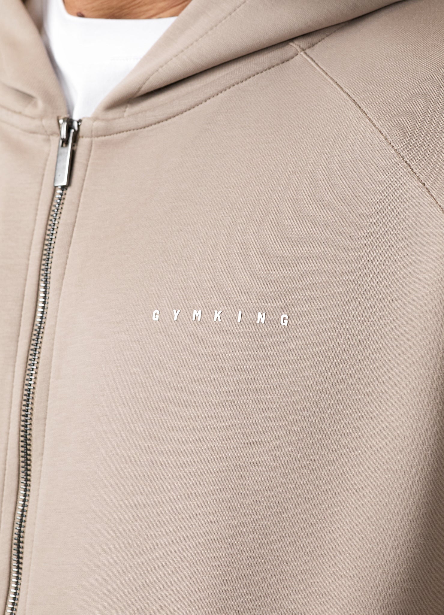 Gym King Linear Travel Full Zip Hoodie - Claydust