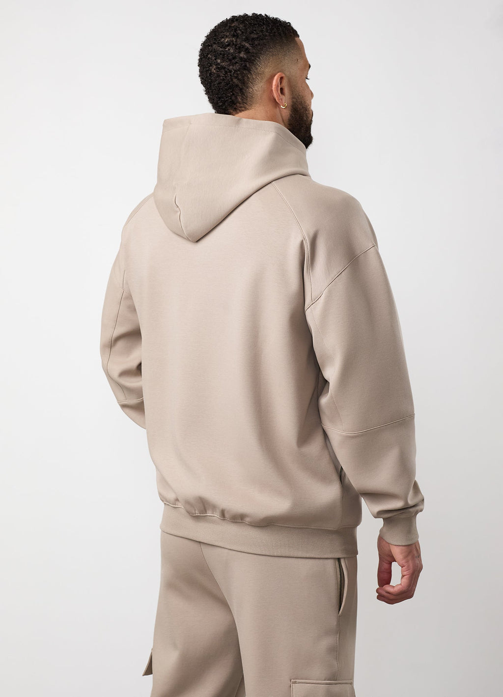 Gym King Linear Travel Full Zip Hoodie - Claydust