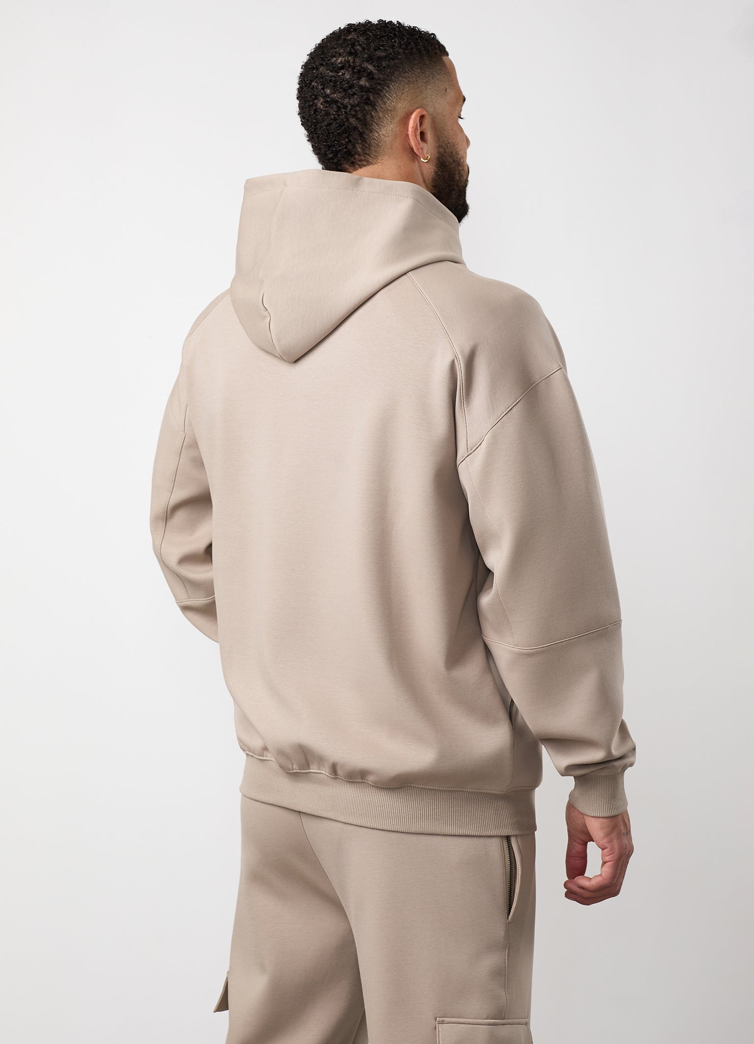 Gym King Linear Travel Full Zip Hoodie - Claydust