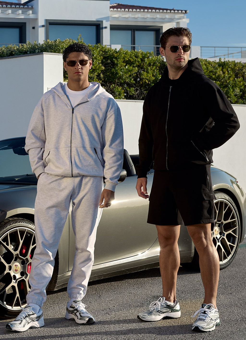 Gym King Linear Travel Jogger - Snow Marl