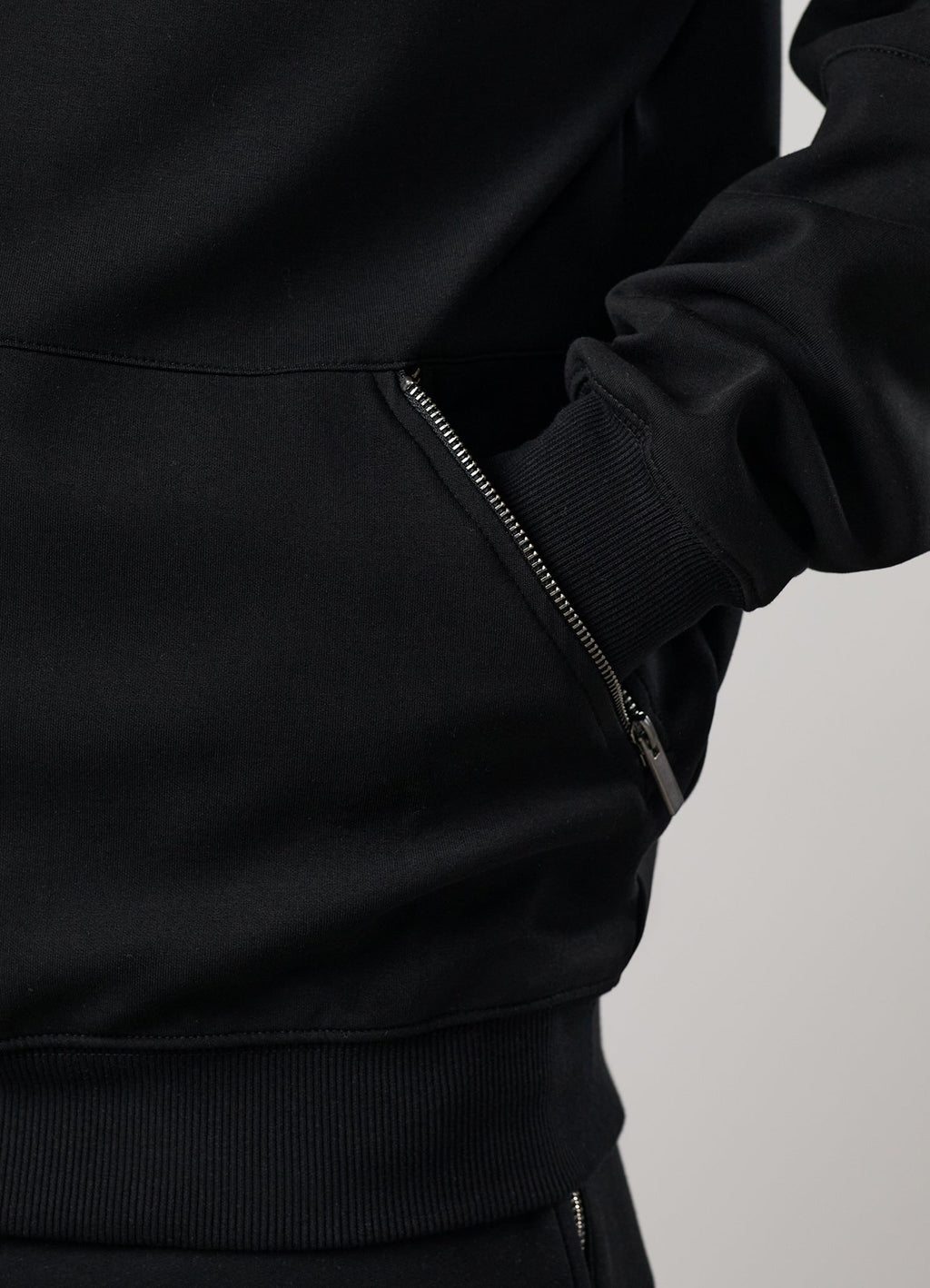 Gym King Linear Travel Full Zip Hoodie - Black