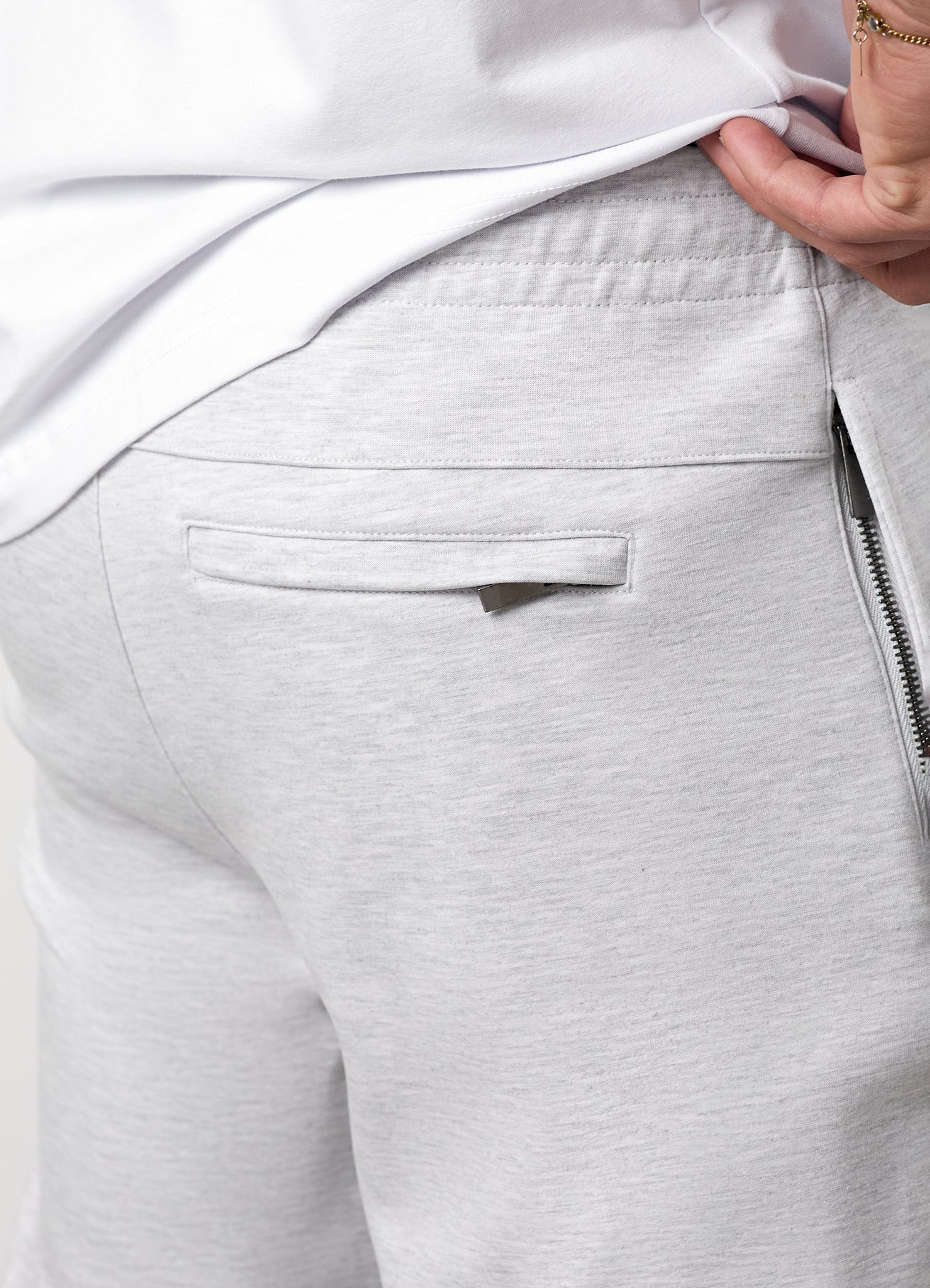 Gym King Linear Travel Jogger - Snow Marl