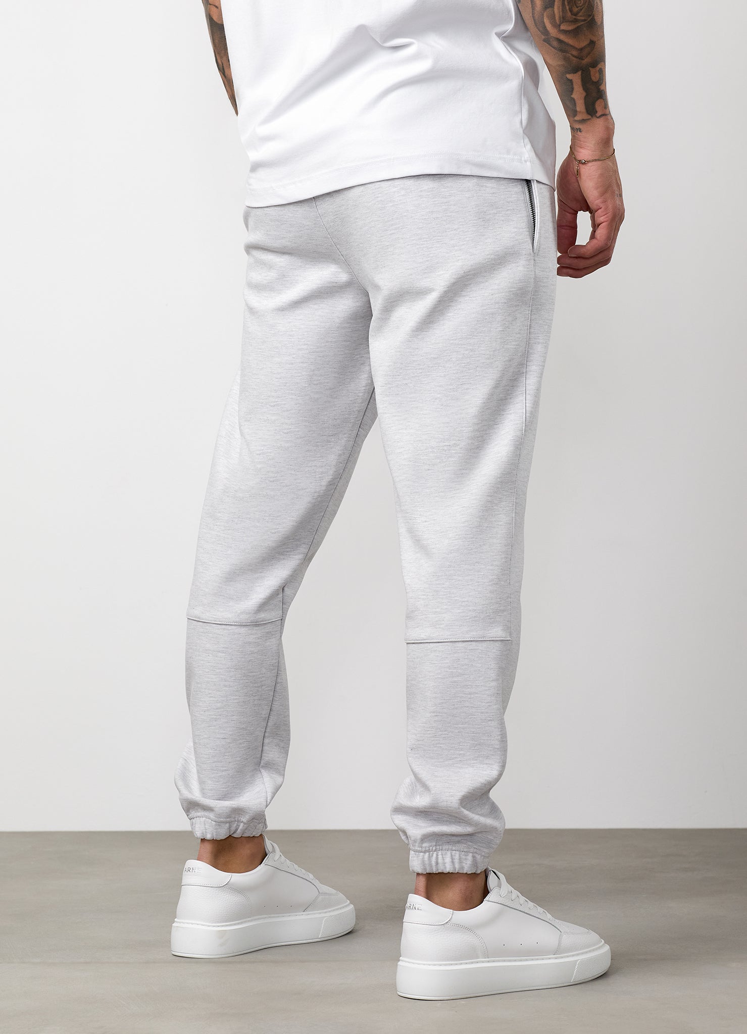 Gym King Linear Travel Jogger - Snow Marl