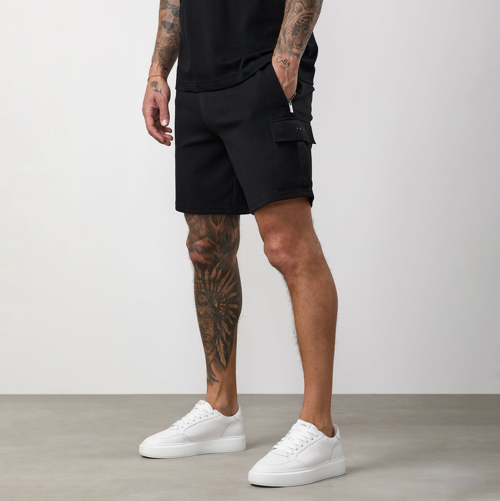 Gym King Linear Travel Cargo Short - Black