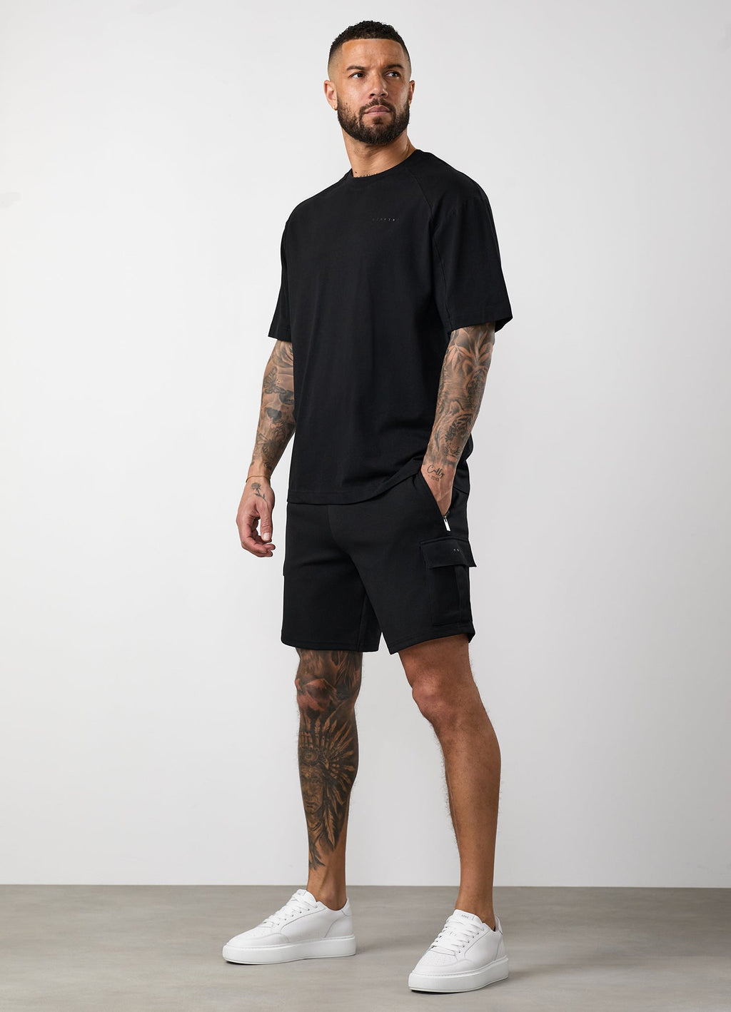 Gym King Linear Travel Cargo Short - Black