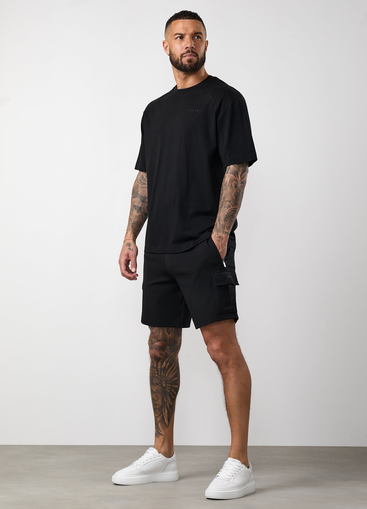 Gym King Linear Travel Cargo Short - Black