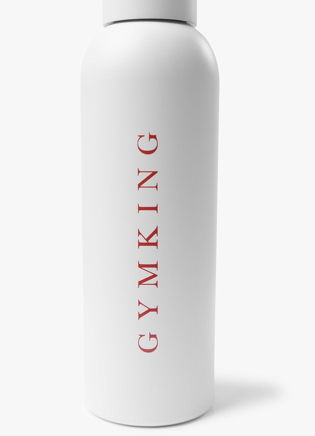 Gym King Linear Water Bottle - Cream/Chestnut