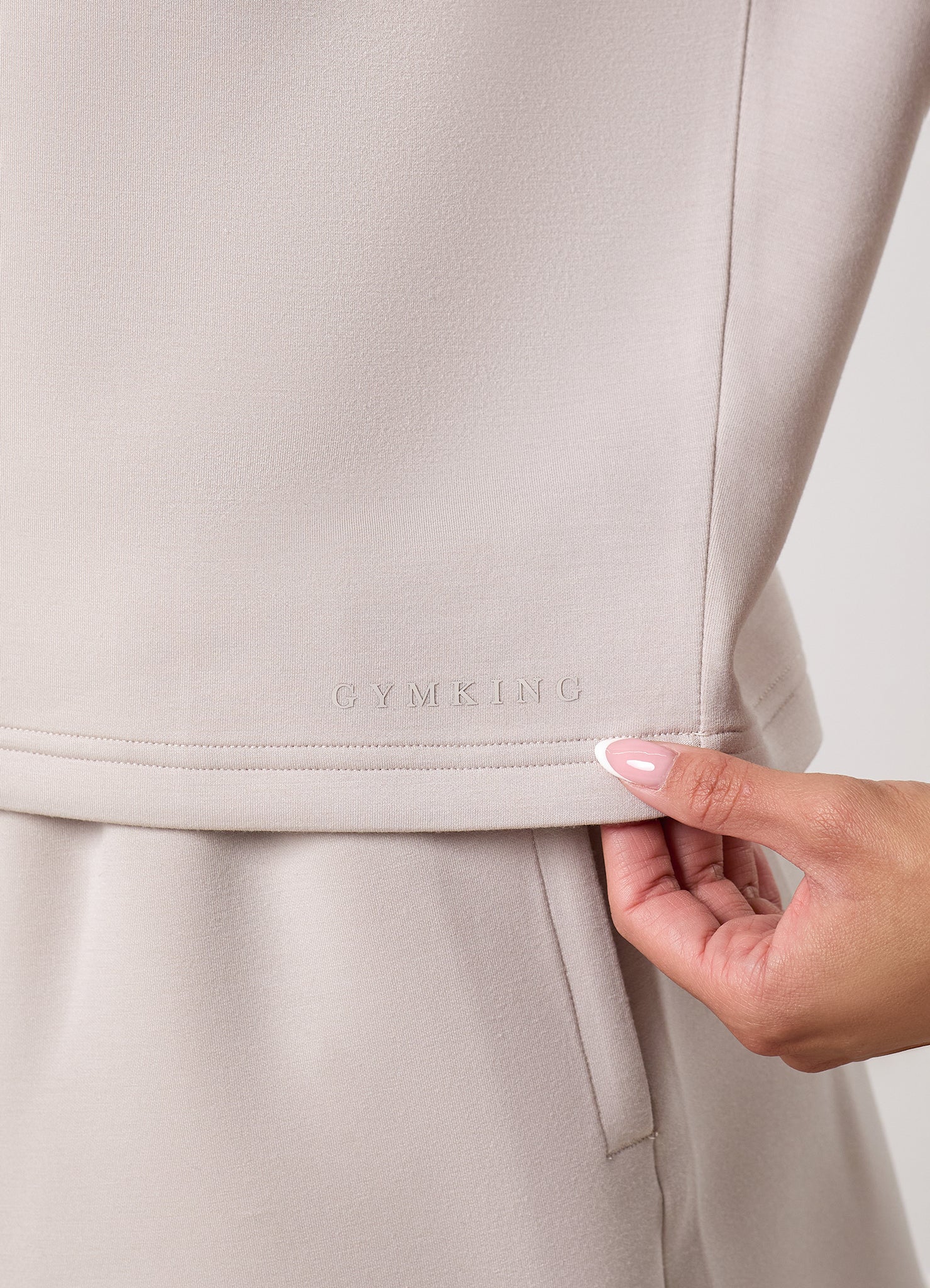 Gym King Modal Collar Tank - Clay
