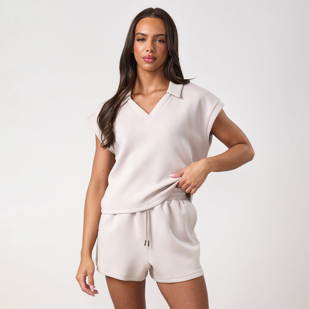 Gym King Modal Collar Tank - Clay
