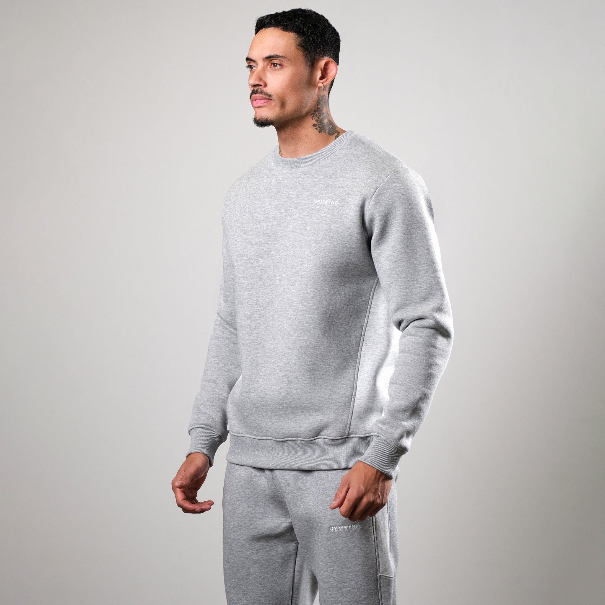 Gym King Momentum Crew - Grey Marl