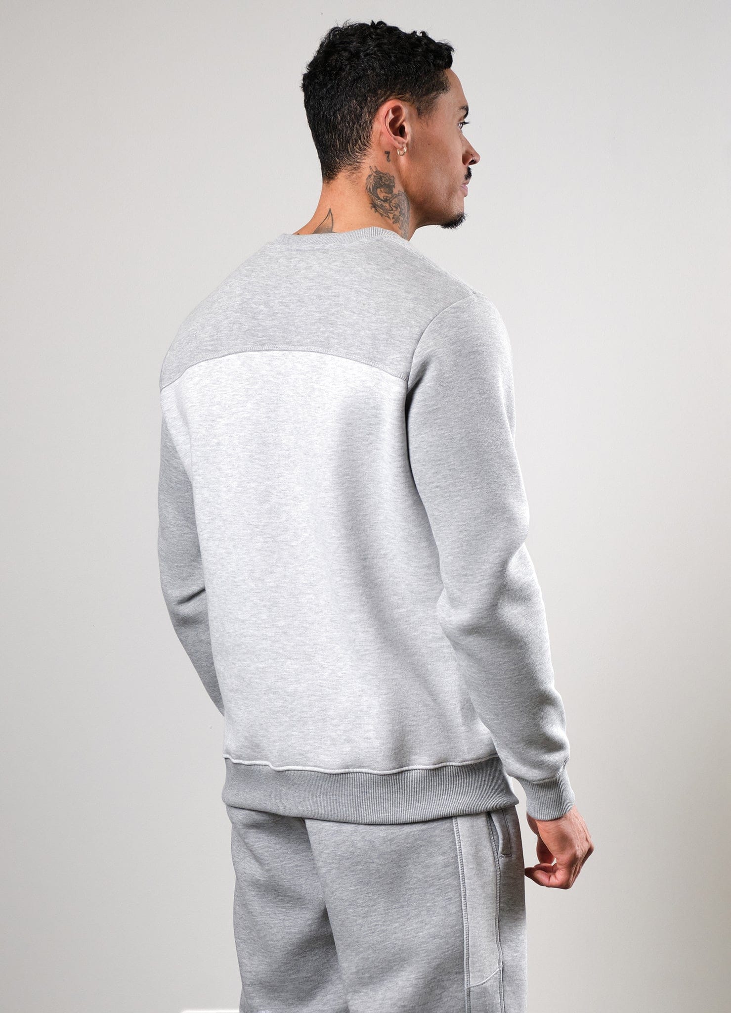 Gym King Momentum Crew - Grey Marl