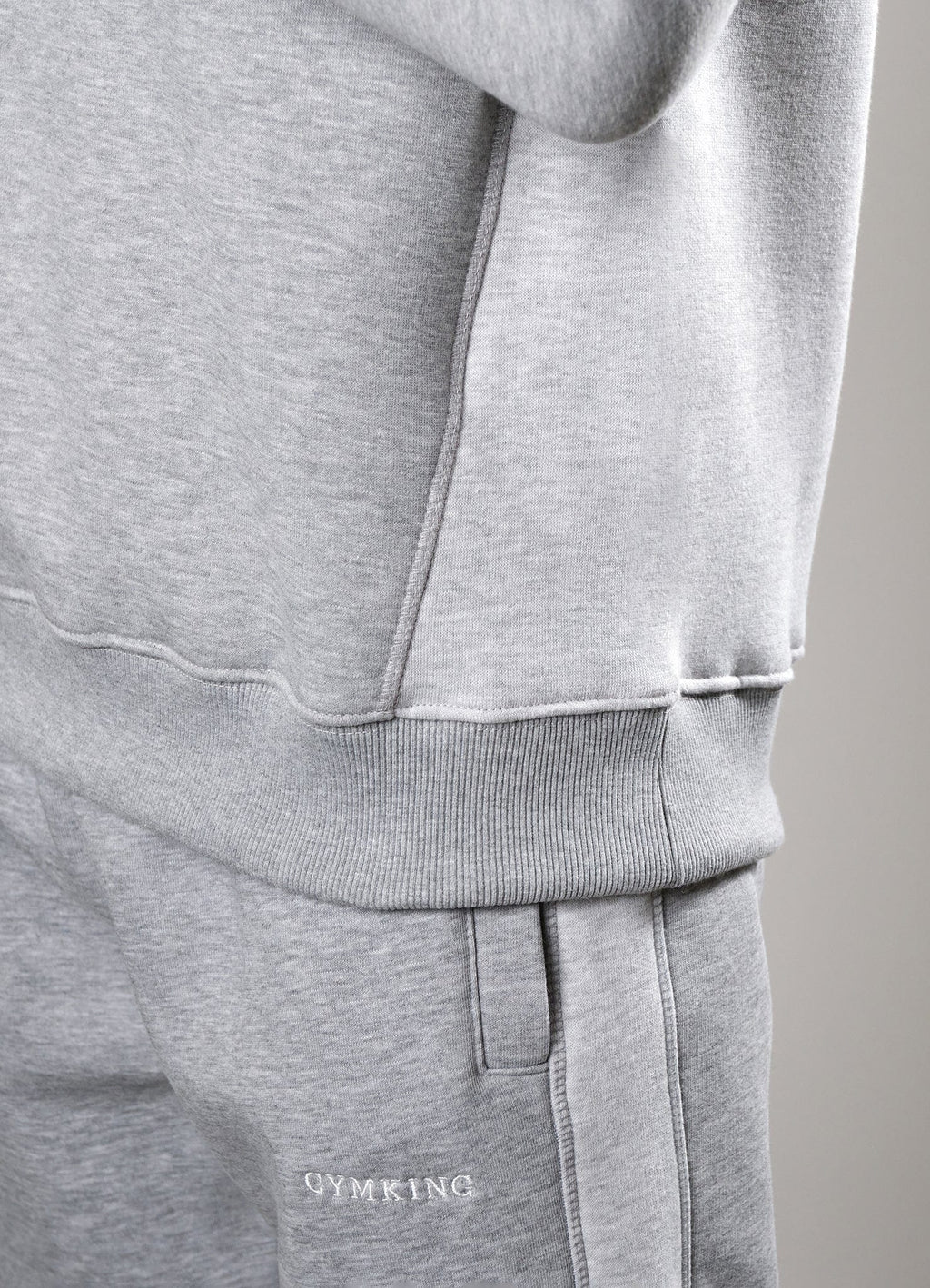 Gym King Momentum Crew - Grey Marl