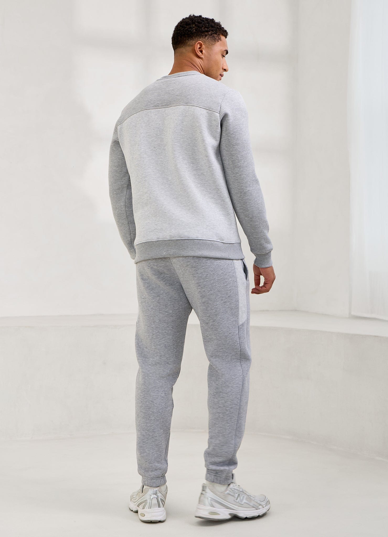 Gym King Momentum Crew - Grey Marl