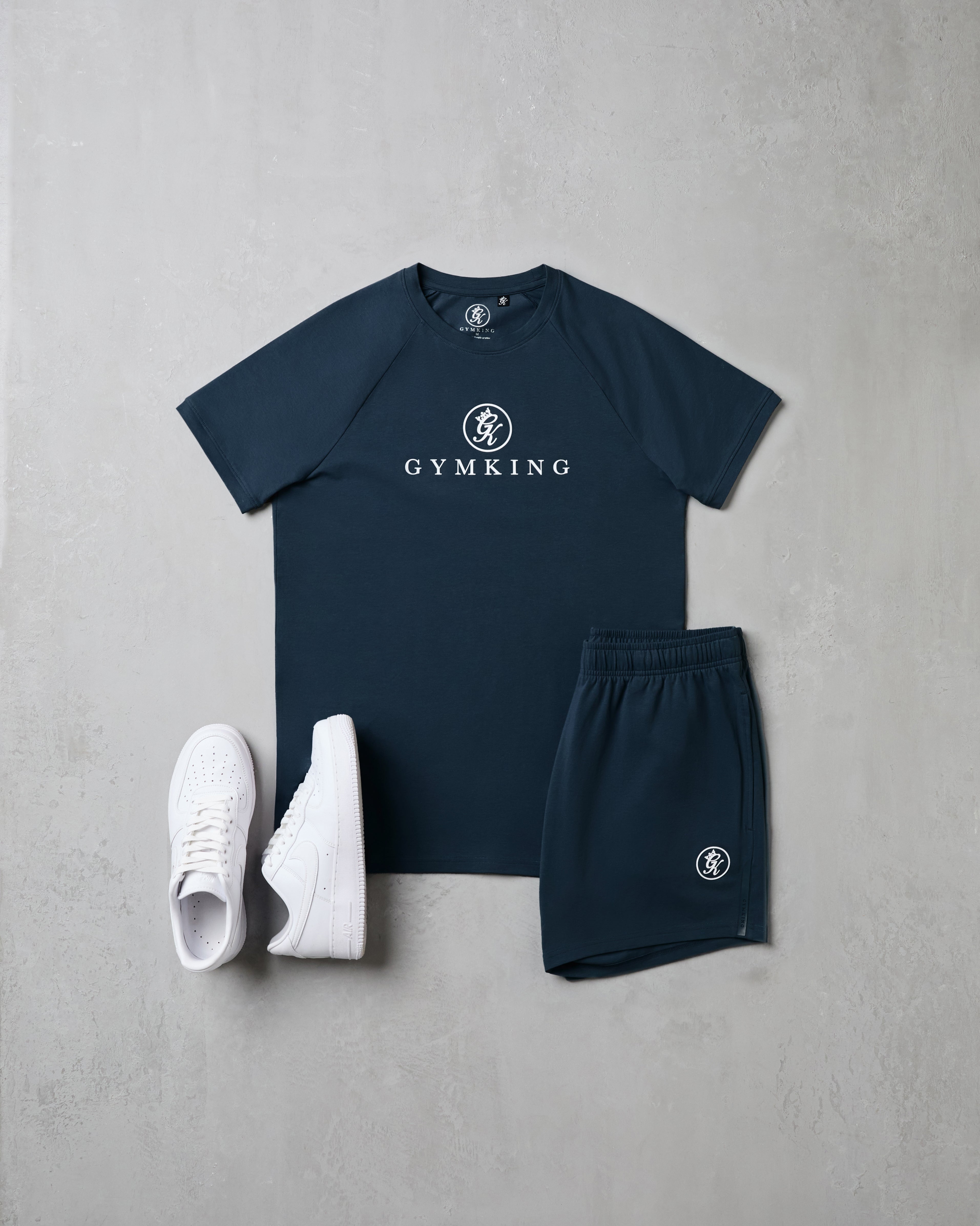 Gym King Pro Logo Jersey 6" Short - Navy