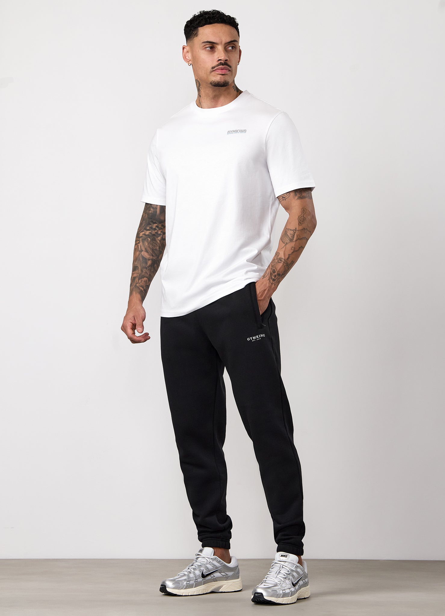 Gym King Nothing Beats Belief 2.0 Jersey Tee - White