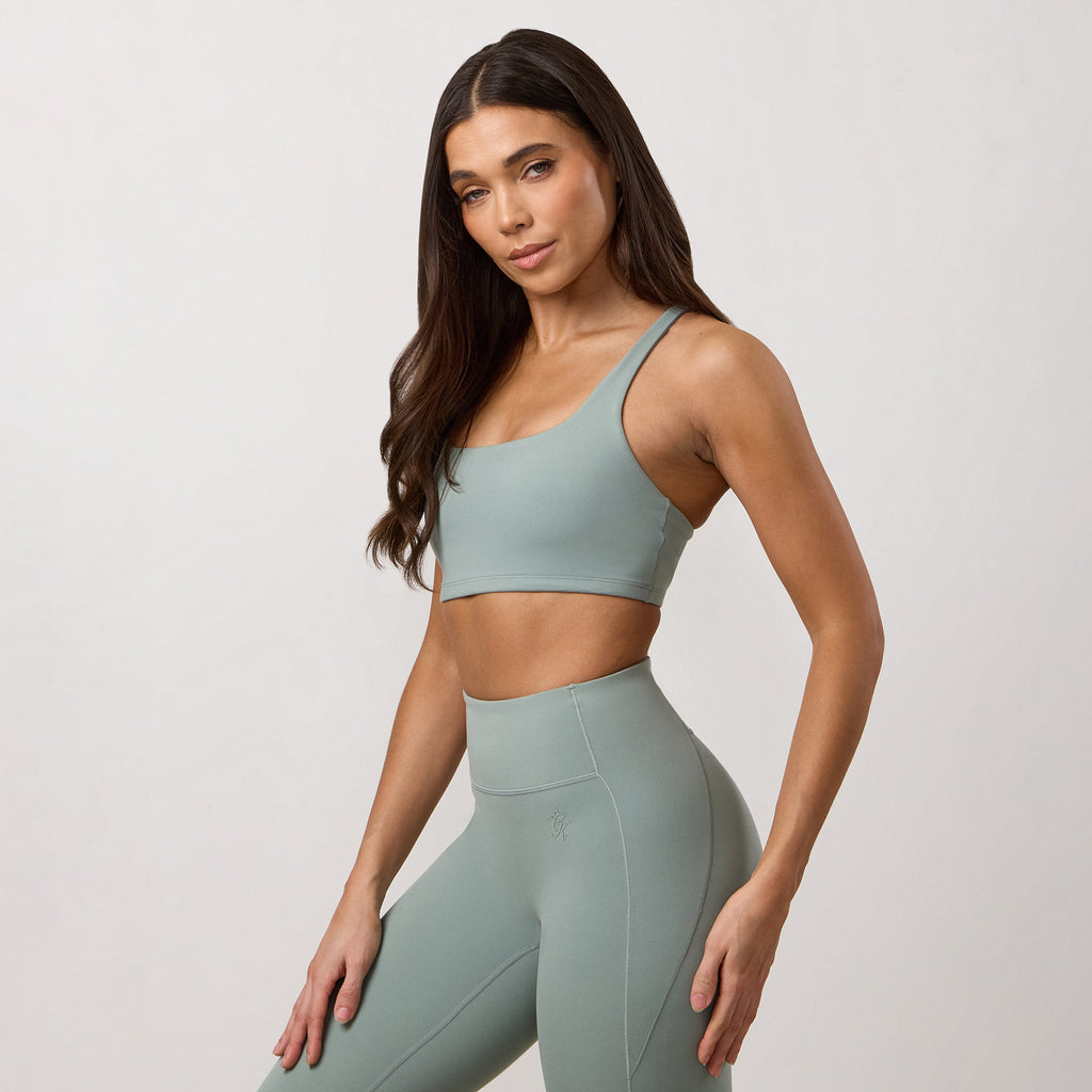 Gym King Peach Luxe Redefined Bra - Brushed Sage