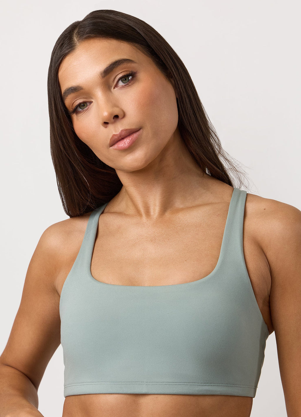 Gym King Peach Luxe Redefined Bra - Brushed Sage