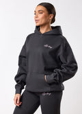 Gym King Script Mindset Hoodie - Dark Pewter
