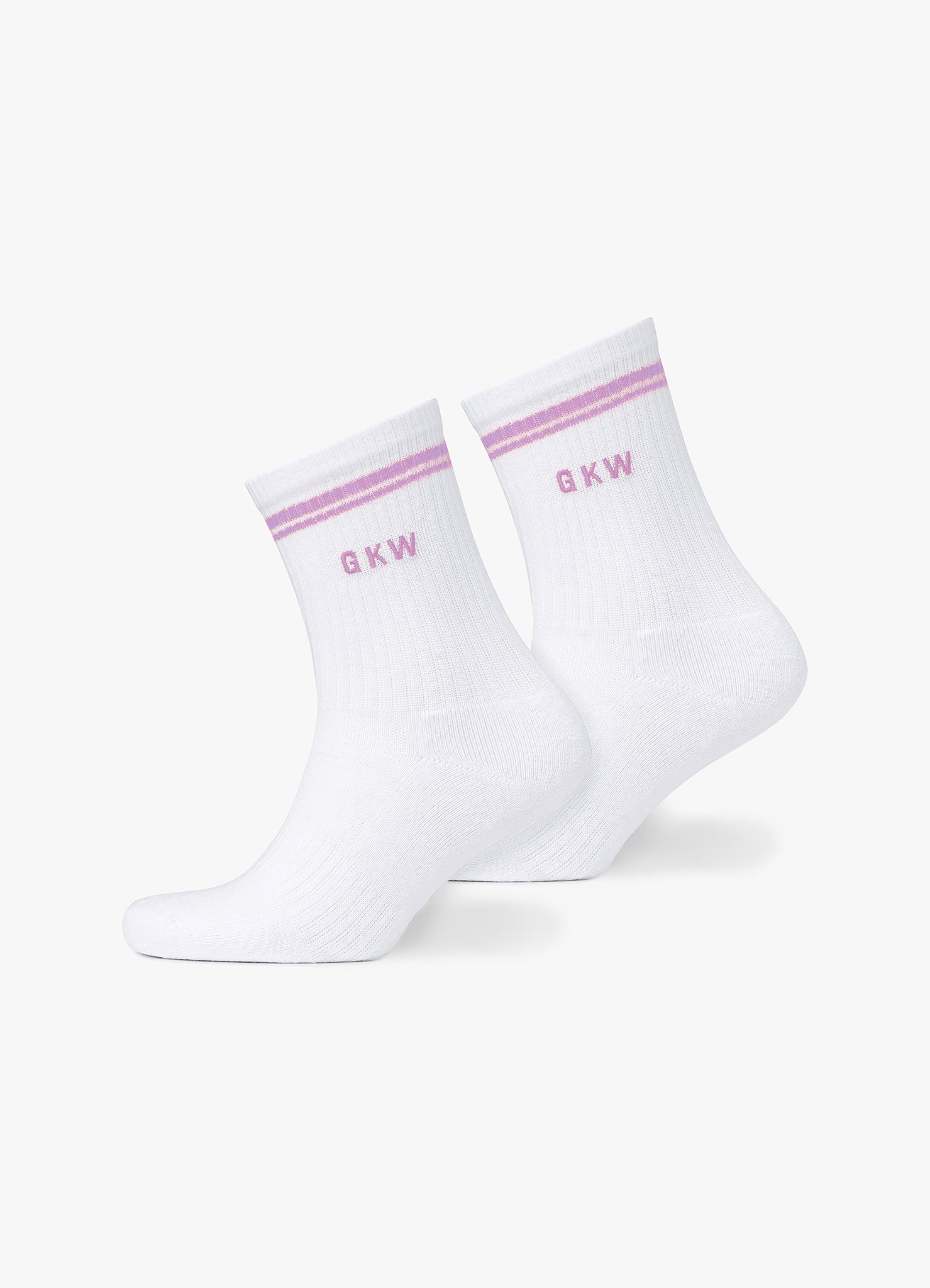 GKW Tipping Crew Sock (3PK) - Carnation Pink/Hyacinth/Blue Cotton