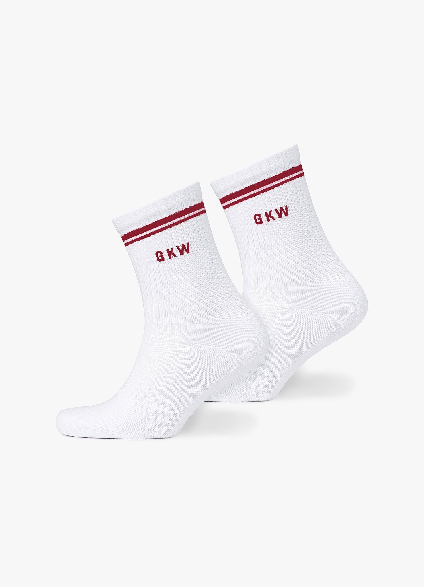 GKW Tipping Crew Sock (3PK) - White/Black/Chestnut/Berry