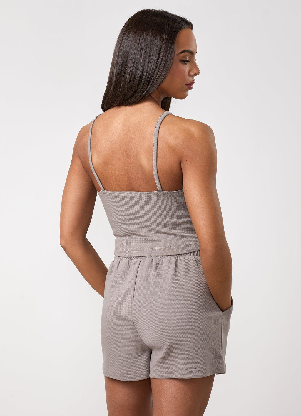 Gym King Portals Strappy Vest - Clay Grey