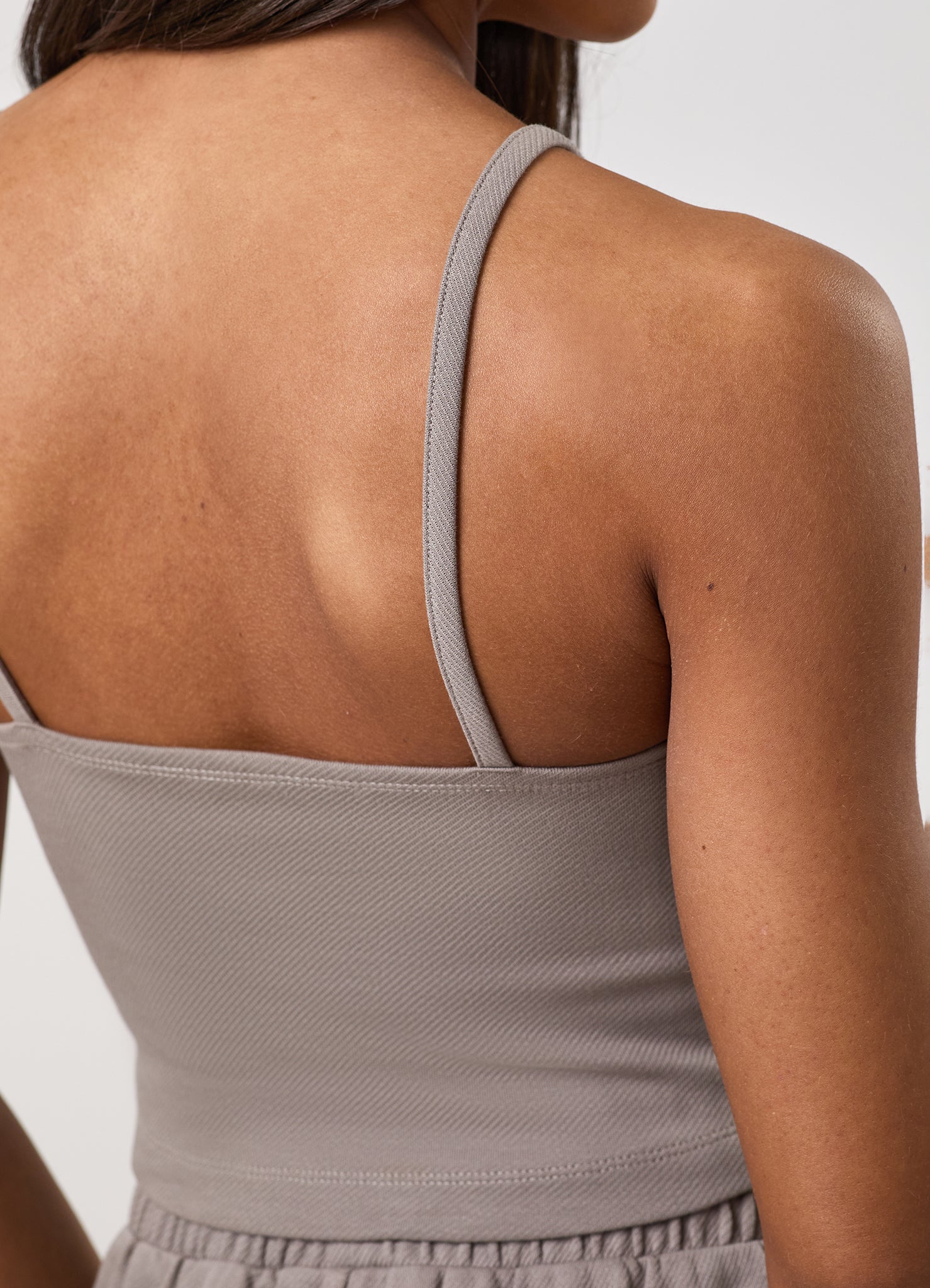 Gym King Portals Strappy Vest - Clay Grey