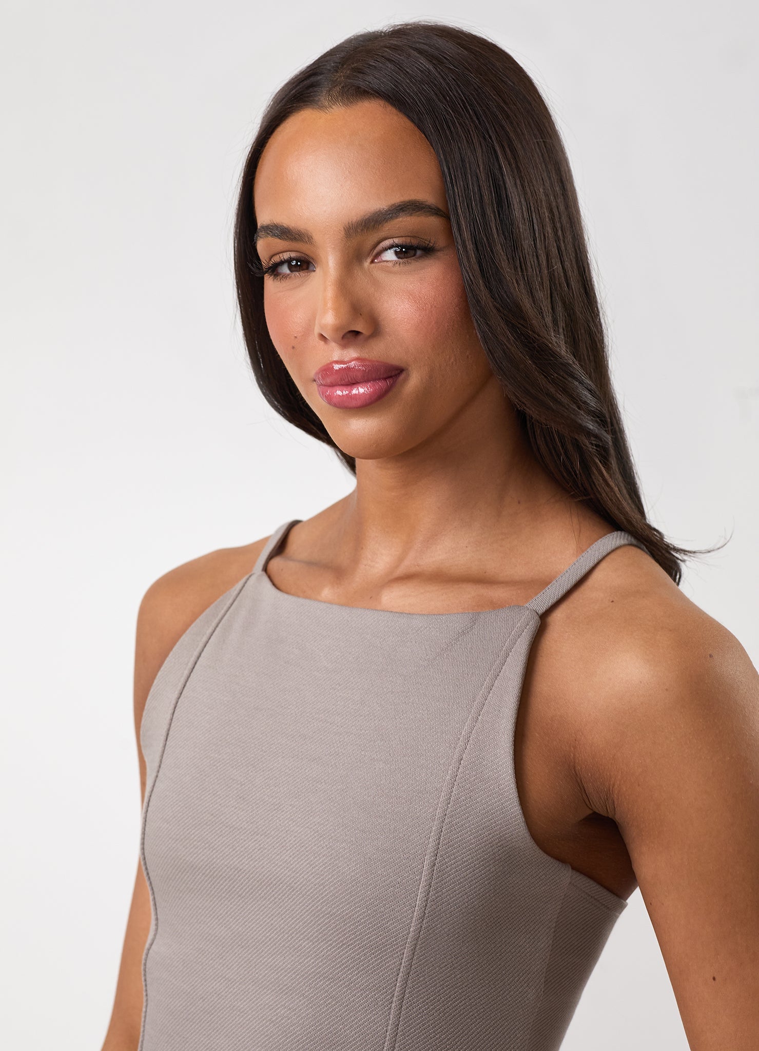 Gym King Portals Strappy Vest - Clay Grey