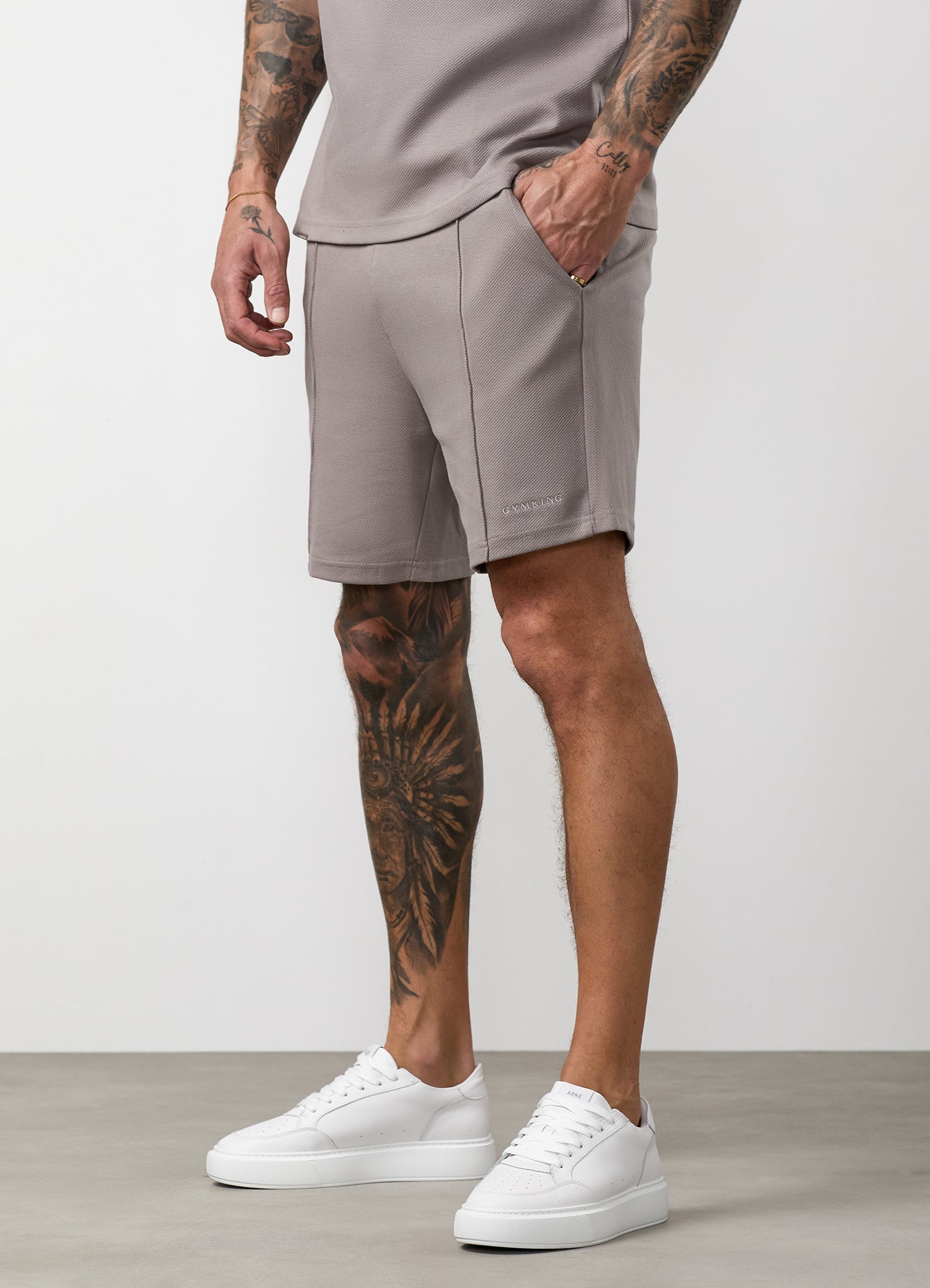 Gym King Portals Texture Short - Clay Grey