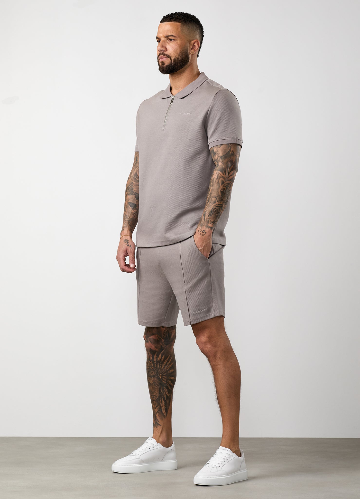 Gym King Portals Texture Short - Clay Grey