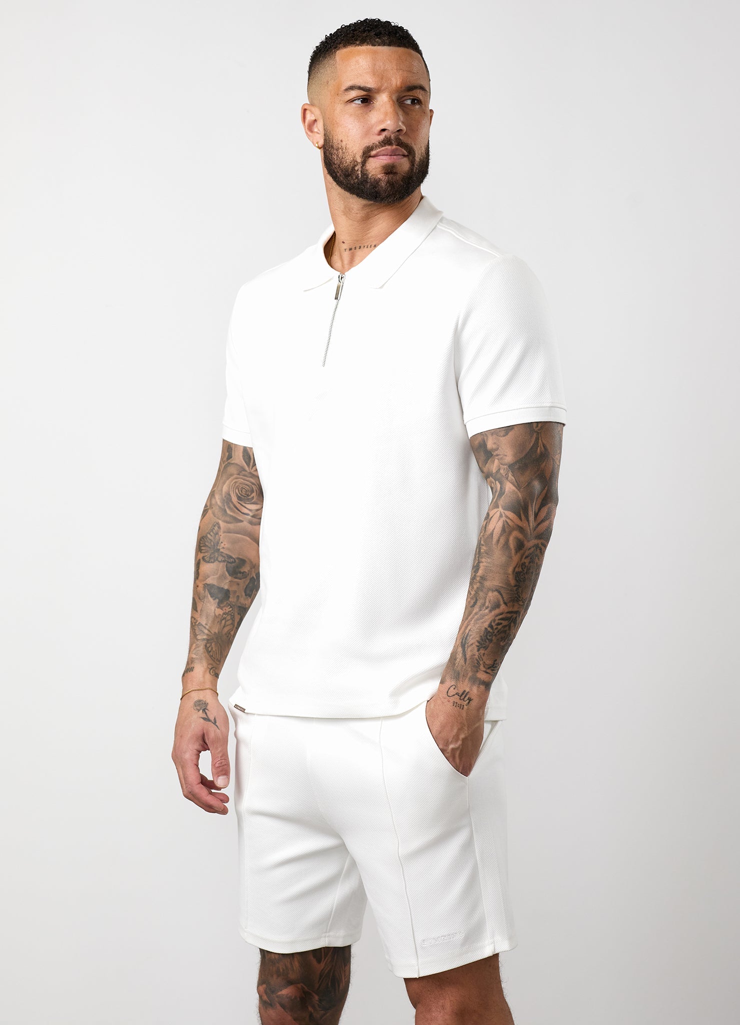 Gym King Portals Texture Polo - Cream