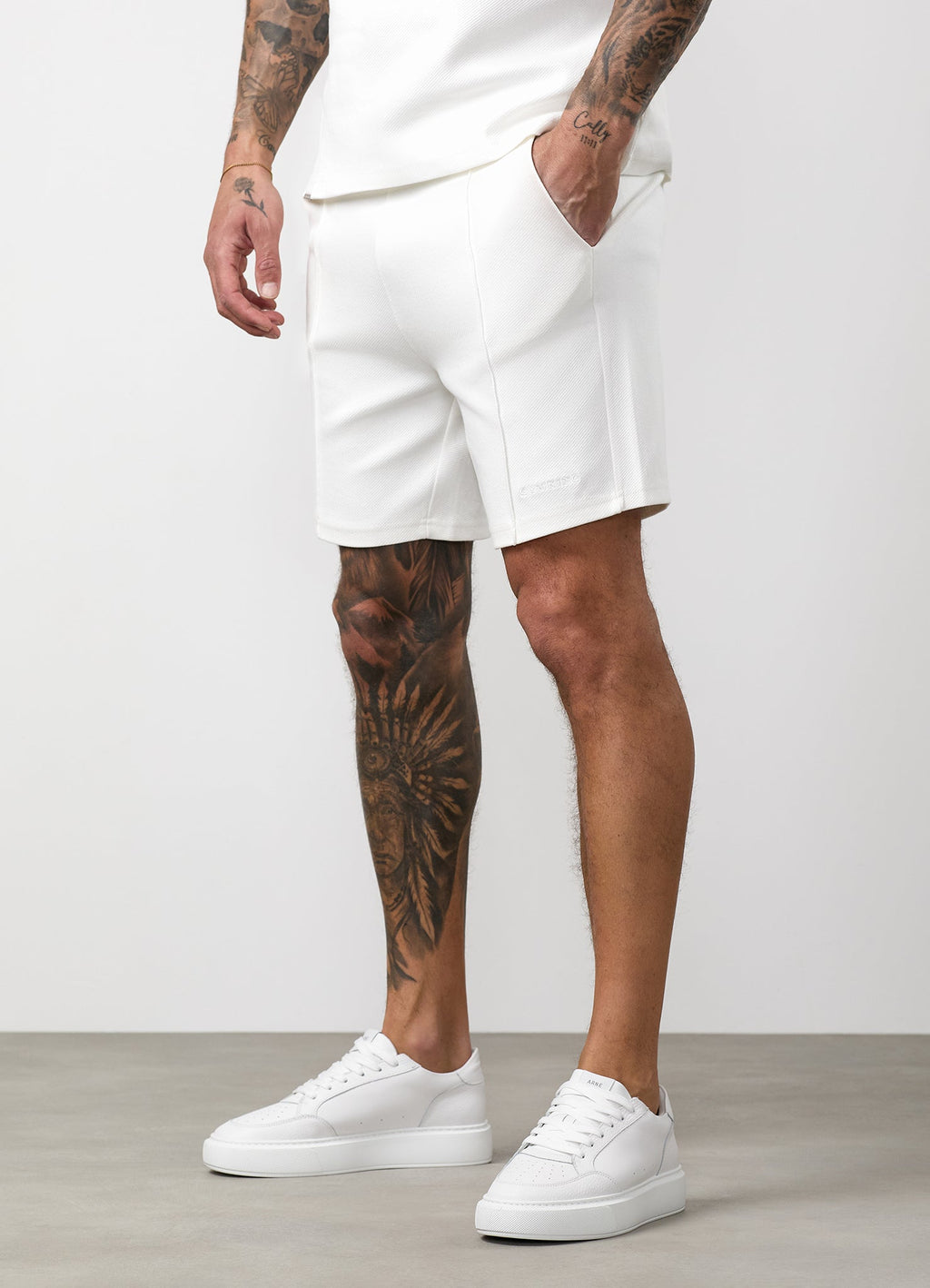 Gym King Portals Texture Short - Cream