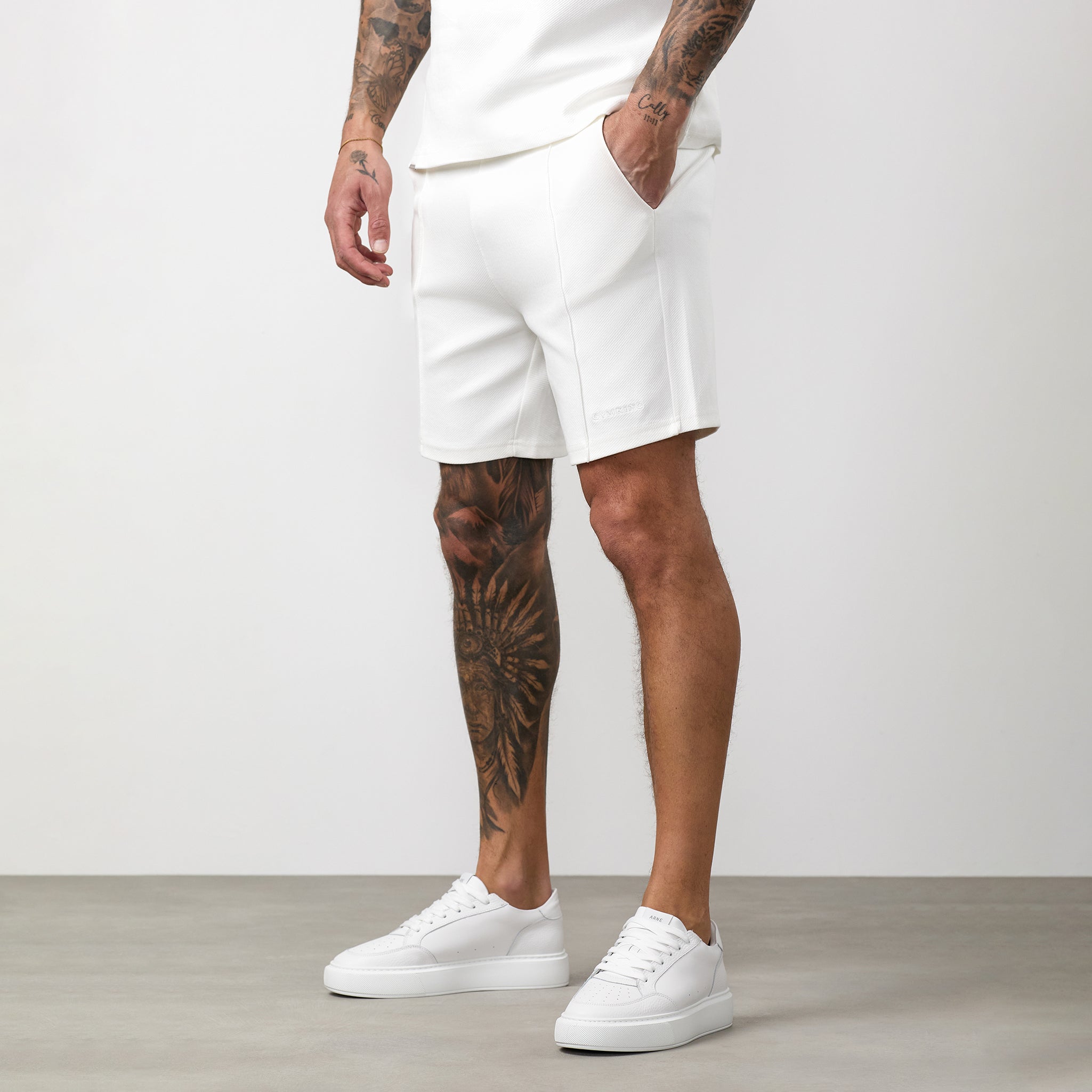 Gym King Portals Texture Short - Cream