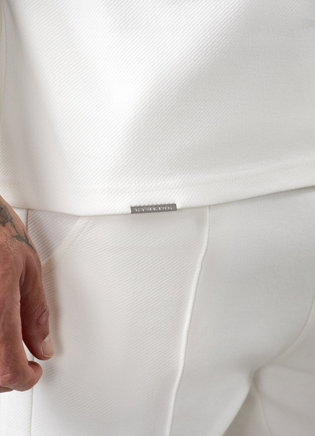 Gym King Portals Texture Polo - Cream
