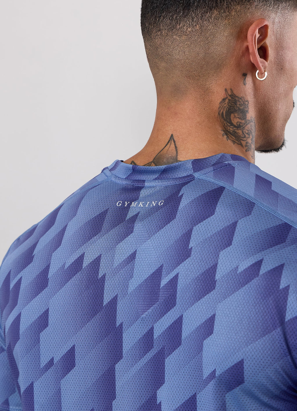 Gym King Power AOP Tee - Blue Jean