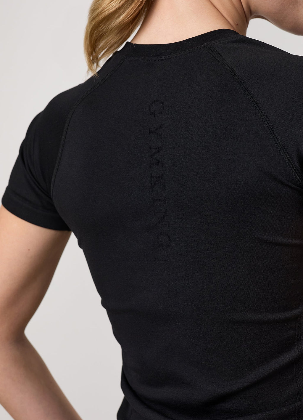 Gym King Power Lightweight Seamless Tee- Black