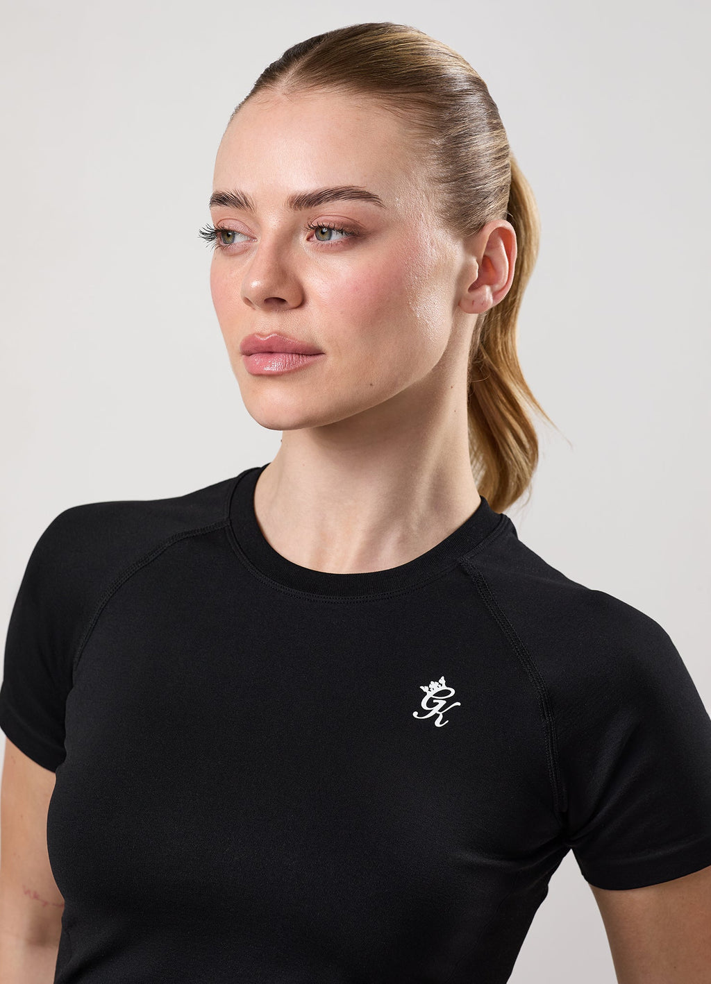 Gym King Power Lightweight Seamless Tee- Black