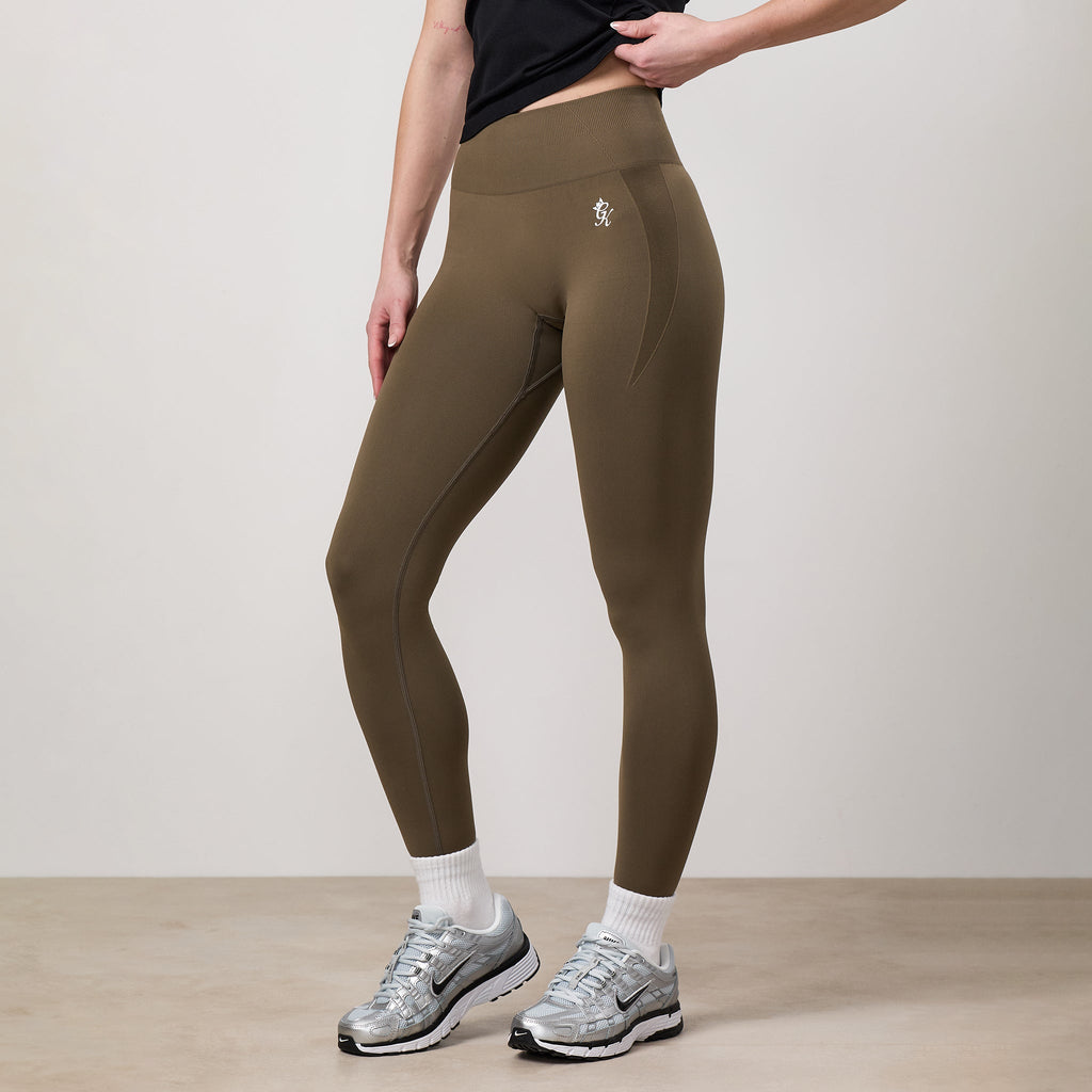 Gym King Power Lightweight Seamless Legging - Mosswood