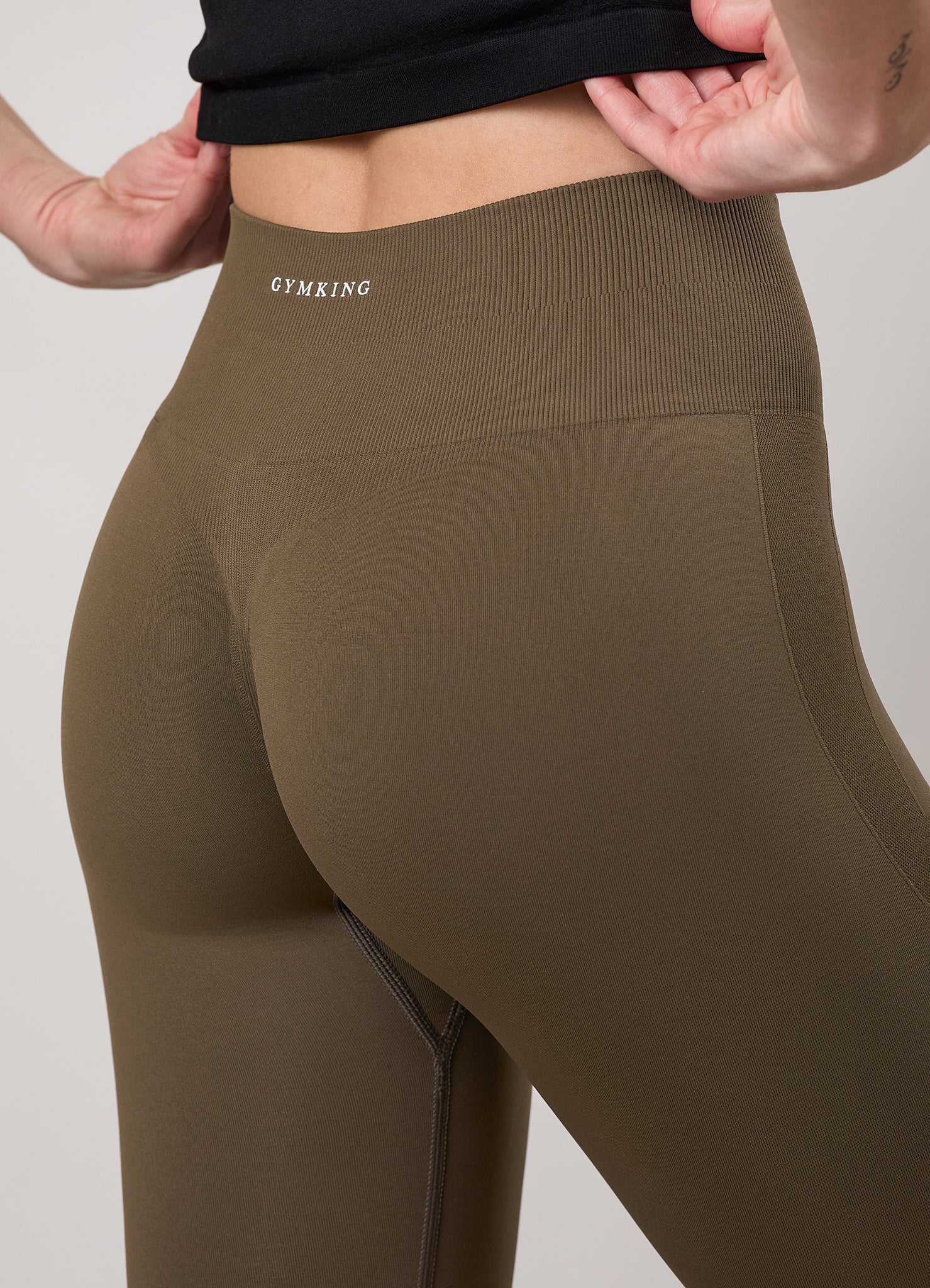 Gym King Power Lightweight Seamless Legging - Mosswood