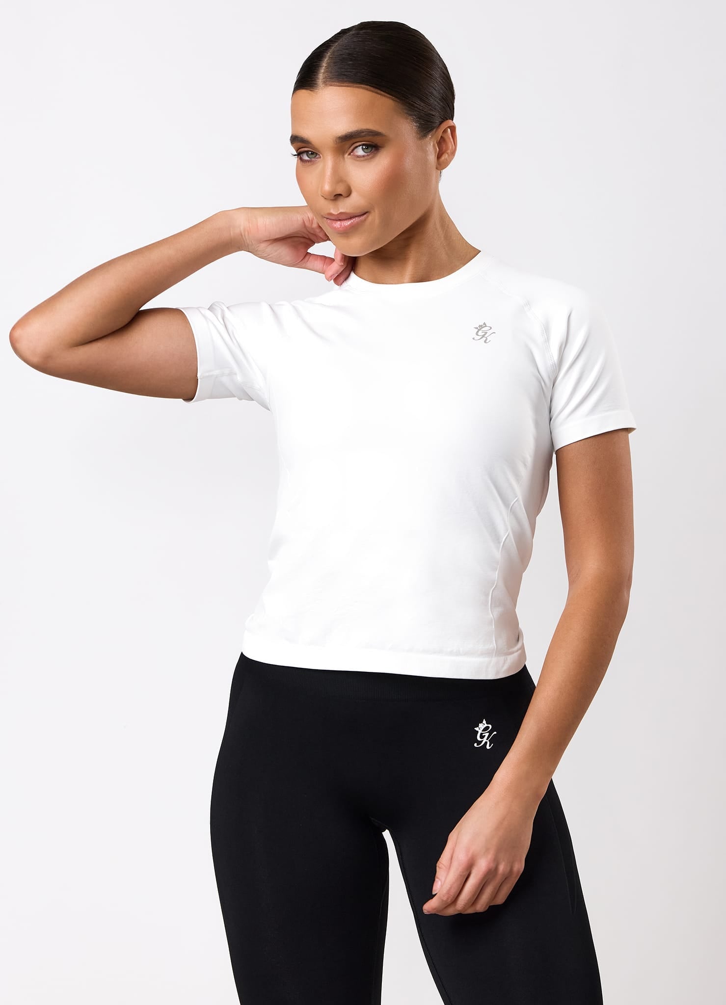 Gym King Power Lightweight Seamless Tee - White