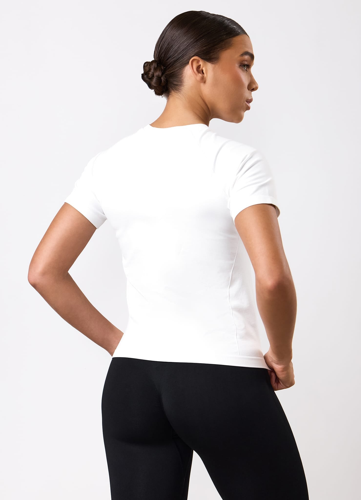 Gym King Power Lightweight Seamless Tee - White